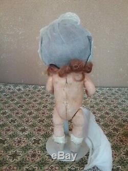 Vintage 10 googly flirty eye baby doll bisque porcelain AM Armand Marseille