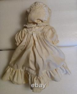 Vintage 100% Porcelain (Except Her Hair And Eyelashes) Doll 15 Long