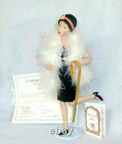 Vintage 11 KAIS American Artists signed Porcelain Flapper Doll orig box