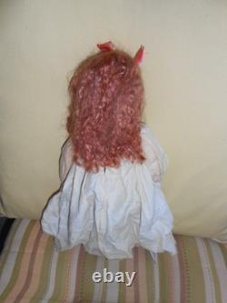 Vintage 12.5 Inch Wax Over Porcelain Robin by Doll Artist Ardis of Star Croft