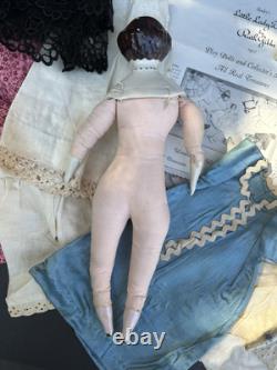 Vintage 12 Cloth China Doll Ruth Gibbs Godey Little Ladies withClothing USA Made