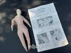 Vintage 12 Cloth China Doll Ruth Gibbs Godey Little Ladies withClothing USA Made