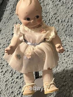 Vintage 15 Porcelain Socket Head Doll Pair Leather Bodies Googly Eyes Dolls