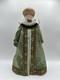 Vintage 16 In. Tall Porcelain Doll Russian Noble Custom Costume And Painted Face