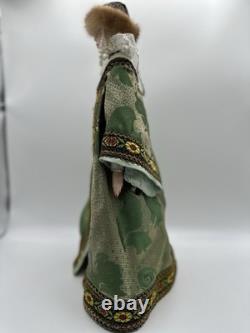 Vintage 16 in. Tall Porcelain Doll Russian Noble Custom Costume and Painted Face Vintage 16 in. Tall Porcelain Doll Russian Noble Custom Costume and Painted Face