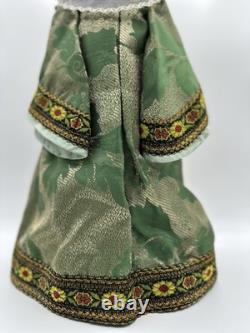 Vintage 16 in. Tall Porcelain Doll Russian Noble Custom Costume and Painted Face