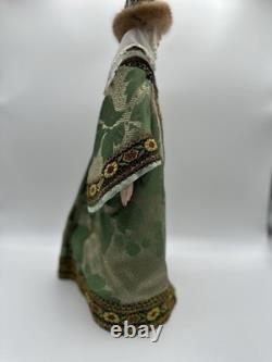 Vintage 16 in. Tall Porcelain Doll Russian Noble Custom Costume and Painted Face