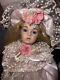 Vintage 17 Repo French Porcelain Doll Hamilton Collection, Fixed Blue Eyes