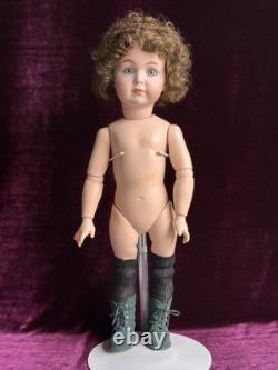 Vintage 18 Porcelain Composition Reproduction of Antique Simon Halbig Boy Doll