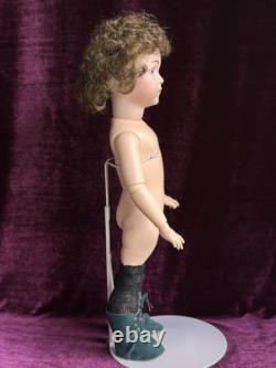 Vintage 18 Porcelain Composition Reproduction of Antique Simon Halbig Boy Doll