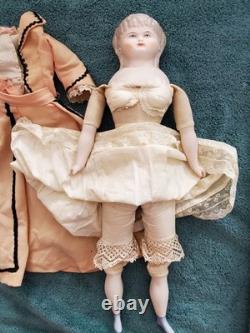 Vintage 19 1946 Bisque Emma Clear Parian Antique Artist Doll Original Clothes