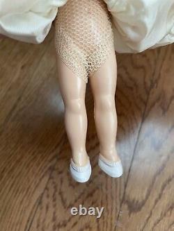 Vintage 1930's 1940's Lace Wedding Dress Doll Porcelain Body Blinking Blue Eyes