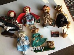 Vintage 1950s Lot of 6 World Dolls Gorham Friends Foreign Lands Magis Roma Italy