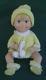Vintage 1966 Maggie Head Bisque Porcelain 10.5 Jointed Baby Doll + Clothes
