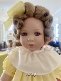 Vintage 1968 Morton Salt Umbrella Girl Doll Porcelain with Box Certificate Stand