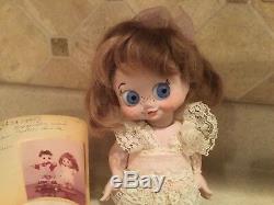 Vintage 1971 Porcelain L'il Sunny 7 Doll NIADA With Paperwork Girl Big Eyes