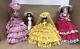 Vintage 1980's 4pc Mixed Doll Lot Victorian Style Southern Belle Porcelain Cloth