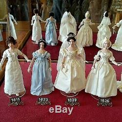 Vintage 1980's Doreen Sinnett, Miniature Doll, Wedding Dresses Showcase