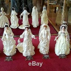 Vintage 1980's Doreen Sinnett, Miniature Doll, Wedding Dresses Showcase