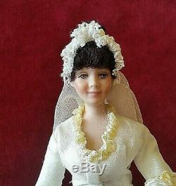 Vintage 1980's Doreen Sinnett, Miniature Doll, Wedding Dresses Showcase