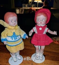 Vintage 1980's Effanbee PORCELAIN PATSY Dolls lot 302/1000 900/1000