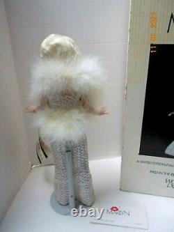 Vintage 1980's PORCELAIN MARILYN MONROE WORLD DOLL 16.5 w / Sequins Dress & Box