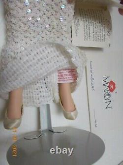 Vintage 1980's PORCELAIN MARILYN MONROE WORLD DOLL 16.5 w / Sequins Dress & Box