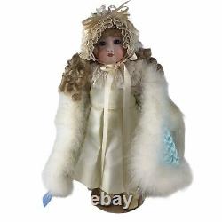 Vintage 1980s Artist Reproduction Porcelain Doll A. Thulier French Snow Angel