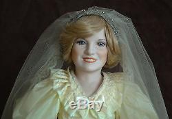 Vintage 1981 Original Lady Anne Princess Diana Wedding Porcelain 20 Doll EUC