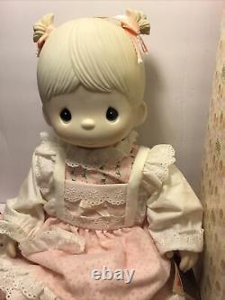 Vintage 1981 Precious Moments Enesco 17 Debbie Doll Rare Used With Original Box