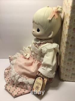 Vintage 1981 Precious Moments Enesco 17 Debbie Doll Rare Used With Original Box