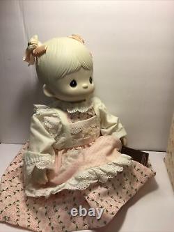 Vintage 1981 Precious Moments Enesco 17 Debbie Doll Rare Used With Original Box