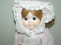 Vintage 1983 Dynasty Doll Collection Kara Jane Bisque Porcelain Cloth Dolls 12