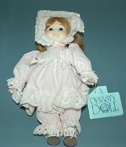 Vintage 1983 Dynasty Doll Collection Kara Jane Bisque Porcelain Cloth Dolls 12