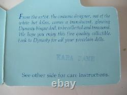 Vintage 1983 Dynasty Doll Collection Kara Jane Bisque Porcelain Cloth Dolls 12