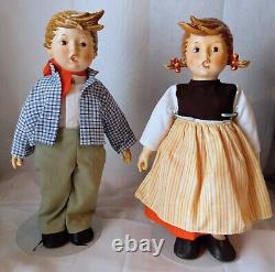 Vintage 1983 Goebel Porcelain Hummel Boy Girl Dolls Birthday Serenade 15 inch