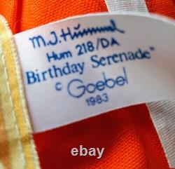 Vintage 1983 Goebel Porcelain Hummel Boy Girl Dolls Birthday Serenade 15 inch