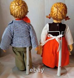 Vintage 1983 Goebel Porcelain Hummel Boy Girl Dolls Birthday Serenade 15 inch