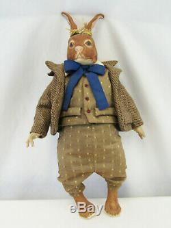 Vintage 1985 Silvestri Alice In Wonderland March Hare Doll By Faith Wick with COA