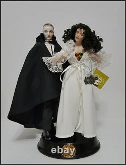 Vintage 1986 Franklin Mint Phantom Of The Opera Porcelain Heirloom Dolls RARE
