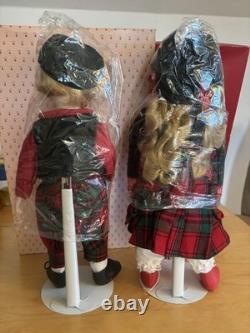 Vintage 1987 Porcelain Dolls Brinn's Christmas Bro Set Musical NIB