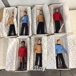 Vintage 1988 Star Trek 14 Hamilton Set of 7 Porcelain Dolls Collection