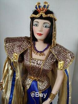 Vintage 1989 Franklin Mint Heirloom Doll Cleopatra Porcelain Parts 21High nobox
