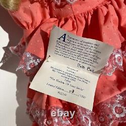 Vintage 1989 Goebel Betty Jane Carter Porcelain Doll LuAnne #118 Limited Edition