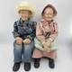 Vintage 1989 William Wallace Jr. 35 Grandma & Grandpa Porcelain Dolls