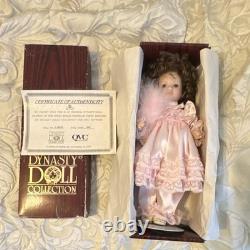 Vintage 1993 Dynasty Doll Collection April 12 Porcelain Doll QVC Excl COA Box