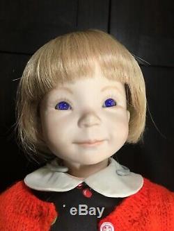 Vintage 1993 Expressions Jenny II 2 Dianna Effner 20 Porcelain Doll Purple Eyes