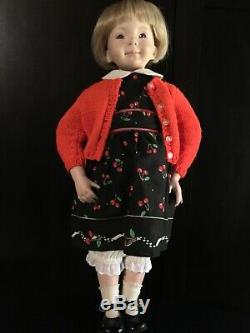 Vintage 1993 Expressions Jenny II 2 Dianna Effner 20 Porcelain Doll Purple Eyes