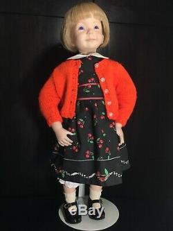 Vintage 1993 Expressions Jenny II 2 Dianna Effner 20 Porcelain Doll Purple Eyes