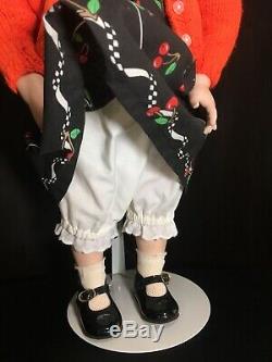 Vintage 1993 Expressions Jenny II 2 Dianna Effner 20 Porcelain Doll Purple Eyes